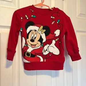 Disney Minnie Mouse Red Festive Sweatshirt